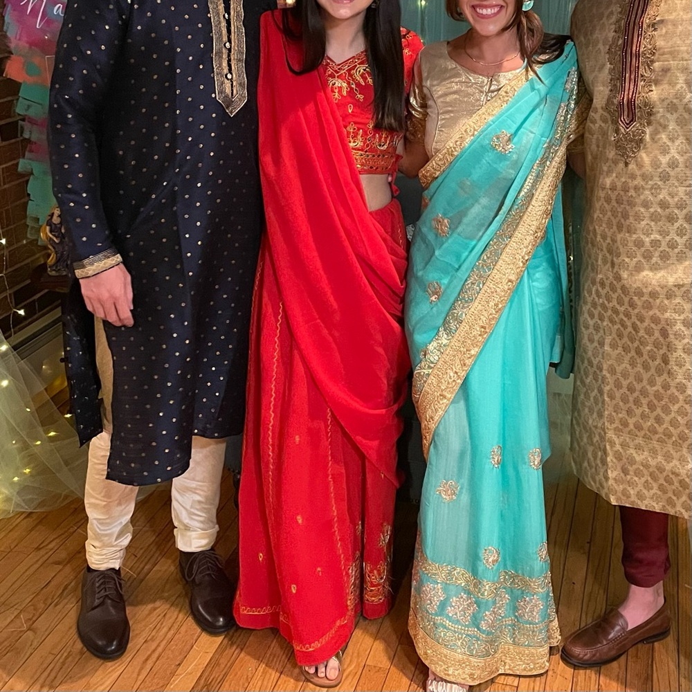 Red and Gold Lengha